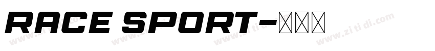 race sport字体转换